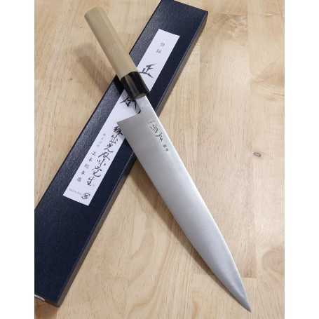 Cuchillo cocinero japonés wagyuto MASAMOTO SOHONTEN acero sueco Tamaño:24cm