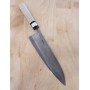 Cuchillo gyuto japonés - TERUYASU FUJIWARA - Nashiji- Tamaño: 18/21cm