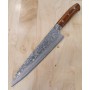 Cuchillo Japonés Chef Gyuto - TAKESHI SAJI - Acero Damasco R2 - Black Finish - Tam: 18/21/24cm