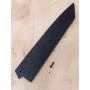 Funda de madera (saya) para kiritsuke - sólo para ZANMAI - Color negro - Tamaño: 23cm