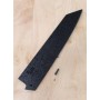 Funda de madera (saya) para kiritsuke - sólo para ZANMAI - Color negro - Tamaño: 23cm