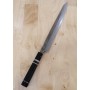 Cuchillo japonés kandokoro Yanagiba - MIURA - Serie Obidama - Mango de madera de ébano espejado Vg-10 - Tamaño: 27/30cm