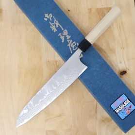 Cuchillo japonés Gyuto - Masakage- Shirogami 2 - Damasco - Serie Shimo - Tamaños:21/24cm
