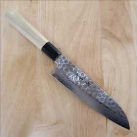 Cuchillo de cocina santoku - SAKAI TAKAYUKI - Acero inoxidable de 45 capas - Tamaño: 18cm