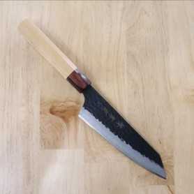 Cuchillo japonés Santoku Kengata - SAKAI TAKAYUKI - Aogami Super - Tamaño: 16cm