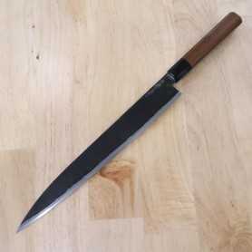 Sujibiki japonés hecho a mano - Cuchillo Yanagiba - TAKEDA HAMONO - Acero Super Azul - Tamaño: 27cm