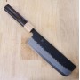 Cuchillo Japonés Nakiri - MIURA - Aogami Super - Black Finish - Tam: 17cm