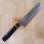 Cuchillo Japonés Nakiri - MIURA KNIVES - Serie Aka Tsuchime VG10 - Tam: 18cm