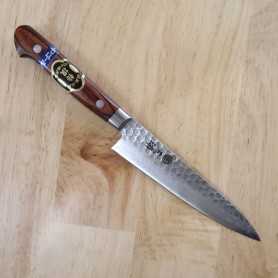 Cuchillo Japonés Petty - MIURA KNIVES - Serie Mahogany Damascus - Tam: 14cm