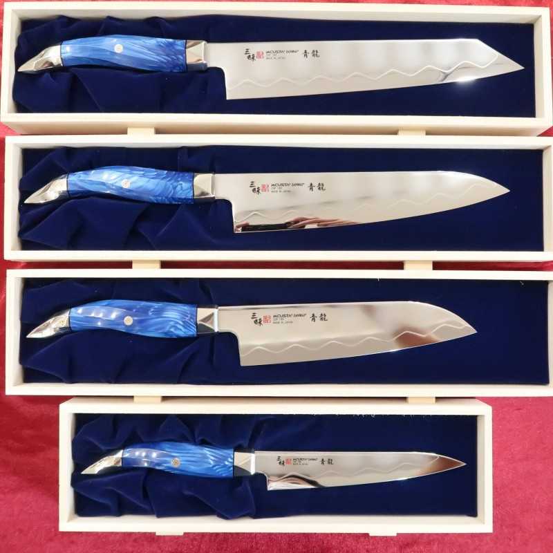 2 cuchillos japoneses: santoku y gyuto