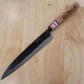 Cuchillo Japonés Sujihiki Sashimi - IKENAMI HAMONO - Acero blanco 1 - Revestimiento inoxidable Medidas 21cm
