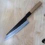 Cuchillo de cocinero japonés gyuto - NIGARA - Kurouchi Tsuchime - SG2 - Tamaño: 21cm