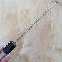 Cuchillo de cocina japonés santoku - YOSHIMI KATO - Serie Super Aogami Nashiji - Tamaño: 17cm