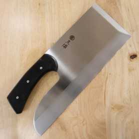 Cuchillo japonés Sobakiri Menkiri - MIURA - Inoxidable para diestros - Tamaño: 33cm