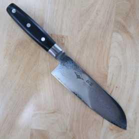 Cuchillo santoku japonés SHOSUI Vg-10 damasco 69 capas Tamaño:18cm