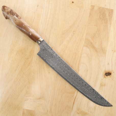 Cuchillo japonés sakimaru sujibiki - NIGARA - Anmon SPG2 damasco personalizado - Tamaño: 27cm