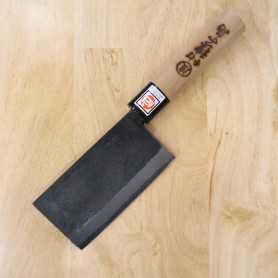 Cuchillo japonés para cortar huesos - IKENAMI HAMONO - Acero blanco 1 - Tamaño: 12,5cm
