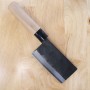 Cuchillo japonés para cortar huesos - IKENAMI HAMONO - Acero blanco 1 - Tamaño: 12,5cm