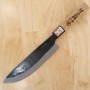 Cuchillo de Cocina Japonés Naginata - IKENAMI HAMONO - Acero blanco 1 - Revestimiento inoxidable Tamaño 18cm