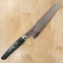 Cuchillo Japonés Chef Gyuto - ZANMAI - Serie Revolution - Mango Decagonal Verde - Acero SPG2 - Tam: 21cm