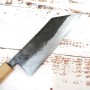 Cuchillo japonés Tsubaki - MIYAZAKI KAJIYA - Acero inoxidable - Aogami 2 - Mango de madera de roble - Tamaño:18cm