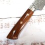 Cuchillo Japonés sujibiki - TAKESHI SAJI - Acero inoxidable Damasco R2 -black finish - Mango de madera de hierro - Tamaño: 24cm