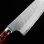 Cuchillo japonés - chef gyuto NIGARA - Migaki Tsuchime - Mango personalizado - SG2 - Tamaño: 21cm