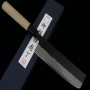 Cuchillo japonés Nakiri -MIURA- Aogami super nashiji -Tamaño:16.5cm