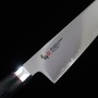 Cuchillo Japonés Chef Gyuto - ZANMAI - Serie Revolution - Mango Decagonal - Black Pakka Wood - Acero SPG2 - Tam: 21cm