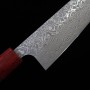 Cuchillo Japonés Santoku - YOSHIMI KATO - Serie SG2 Damasco Black - Tam: 17cm