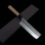 Cuchillo japonés nakiri - YOSHIMI KATO - Serie Aogami super Nashiji - Tamaño:16cm