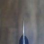Cuchillo japonés santoku - MIURA - Azul carbón 2 - Nashiji - Mango azul - Tamaño:19.5cm