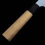 Cuchillo japonés bunka - NIGARA - Migaki Tsuchime - Aogami super - Tamaño: 18cm