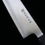 Cuchillo de cocina japonés Gyuto MIZUNO TANRENJO Minamoto Akitada Aoko Tamaño: 24cm