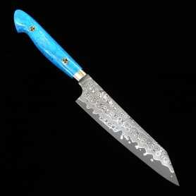 Cuchillo kiritsuke petty - NIGARA - Anmon SG2 damasco -mango personalizado- Tamaño: 15cm