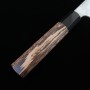 Cuchillo japonés de chef Gyuto- NIGARA - Ginsan inoxidable - Damasco - mango wengué - Tamaño:24cm