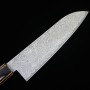 Cuchillo japonés santoku - MIURA- SG-2 damasco negro - Tamaño: 18cm