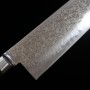 Cuchillo japonés sujihiki MIURA Acero inoxidable AUS10 Níquel damasco Tamaño:24cm