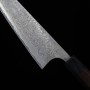Cuchillo japonés de chef gyuto - MASAKAGE - VG-10 damasco - Serie Kumo - Tamaño:24cm