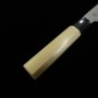 Cuchillo japonés Nakiri - SAKAI KIKUMORI - Serie Kikuzuki Nashi - Shirogami 2 - Tamaño:18cm