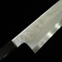 Cuchillo japonés wakiritsuke - KAGEKIYO - Damasco Stainclad- Acero Azul Carbono No.1 - Mango Urushi Suzuchirashi - Tamaño: 24cm