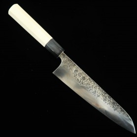 Cuchillo japonés de chef MANAKA Acero inoxidable ATS-34 Tamaño:21cm