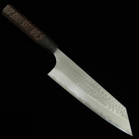 Cuchillo Japonés Bunka - ANRYU - Aogami２- Serie Migaki Tsuchime - Mango Wenge - Tamaño: 17cm
