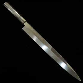Cuchillo japonés yanagiba SUISIN Carbono blanco 2 mizu honyaki Tamaño:33cm