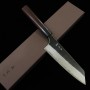 Cuchillo japonés Bunka - YOSHIMI KATO - Aogami Super Serie - Kurouchi - Tamaño: 17cm