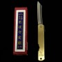 Cuchillo japonés Higonokami - Nagao Kanekoma - Animal del Zodiaco serie Serpiente - Acero al Carbono Azul - Tamaño: 73mm