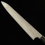 Cuchillo japonés Honyaki Yanagiba - NIGARA - Acero blanco no.1 - Mango de ébano - Tamaño:30cm