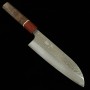 Cuchillo japonés santoku pequeño - MIURA - Acero inoxidable VG-7 damasco - Tamaño:15cm