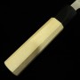 Cuchillo japonés para pelar - MIURA - Acero blanco al carbono teñido No1- Mango octogonal de madera de magnolia- Tamaño: 80mm