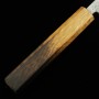 Cuchillo japonés Nakiri - MIYAZAKI KAJIYA - Tsubaki - Aogami No.2 hierro dulce revestido - Black Finish - Tamaño:18cm